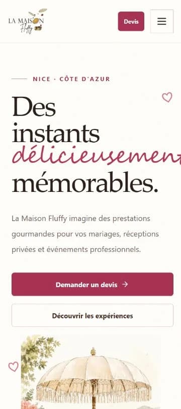 Page d’accueil La Maison Fluffy : univers éditorial et accès aux expériences